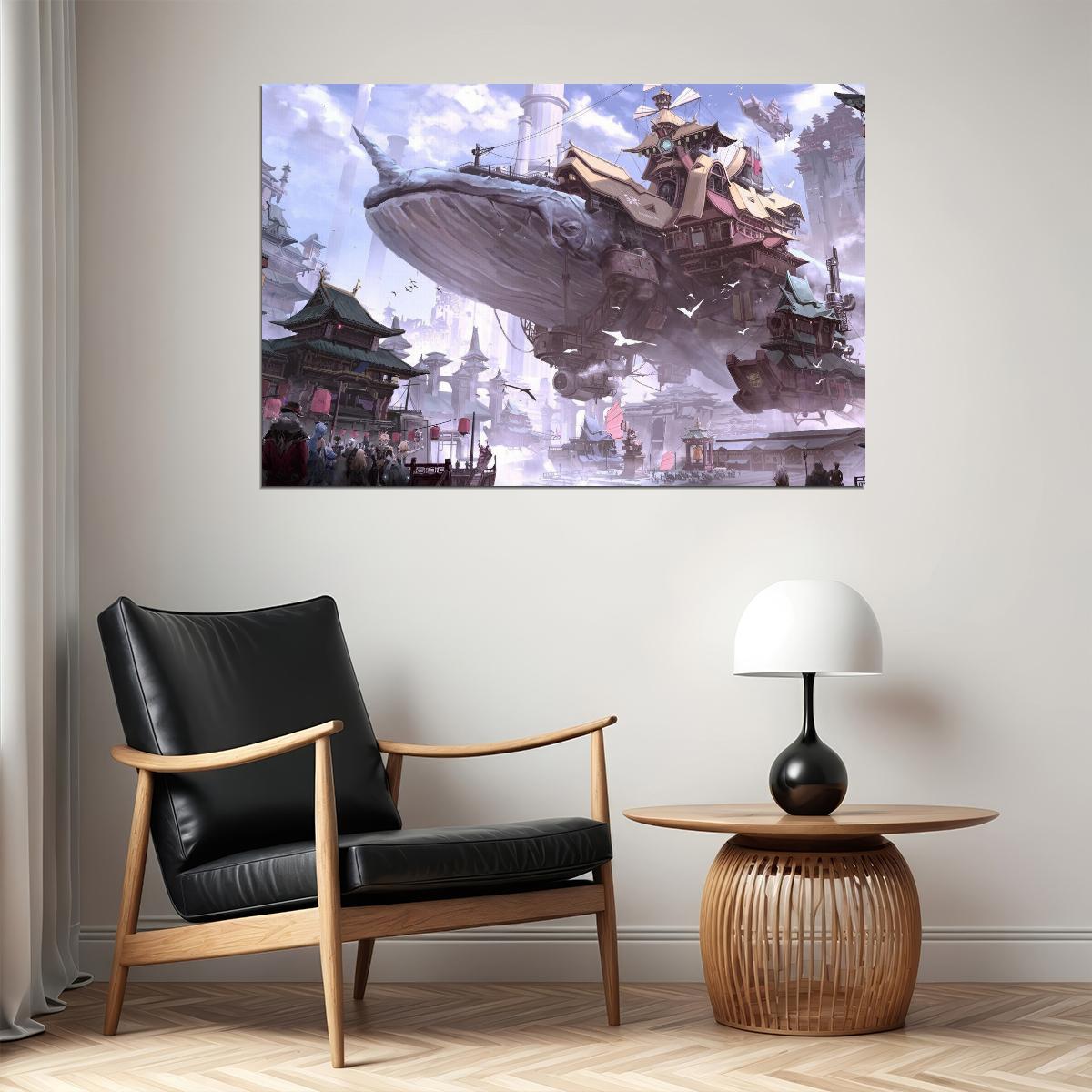 Genshin Impact Video Game Poster Action Rpg Wall Art Fantasy Adventure Print