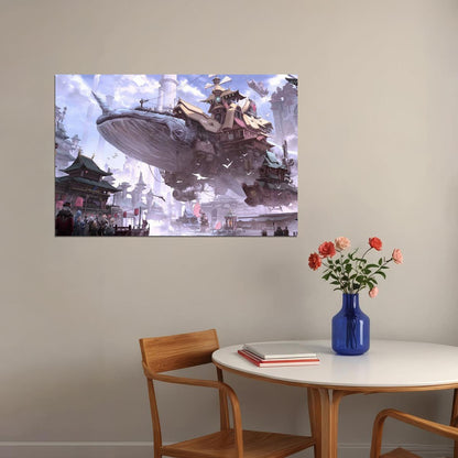 Genshin Impact Video Game Poster Action Rpg Wall Art Fantasy Adventure Print