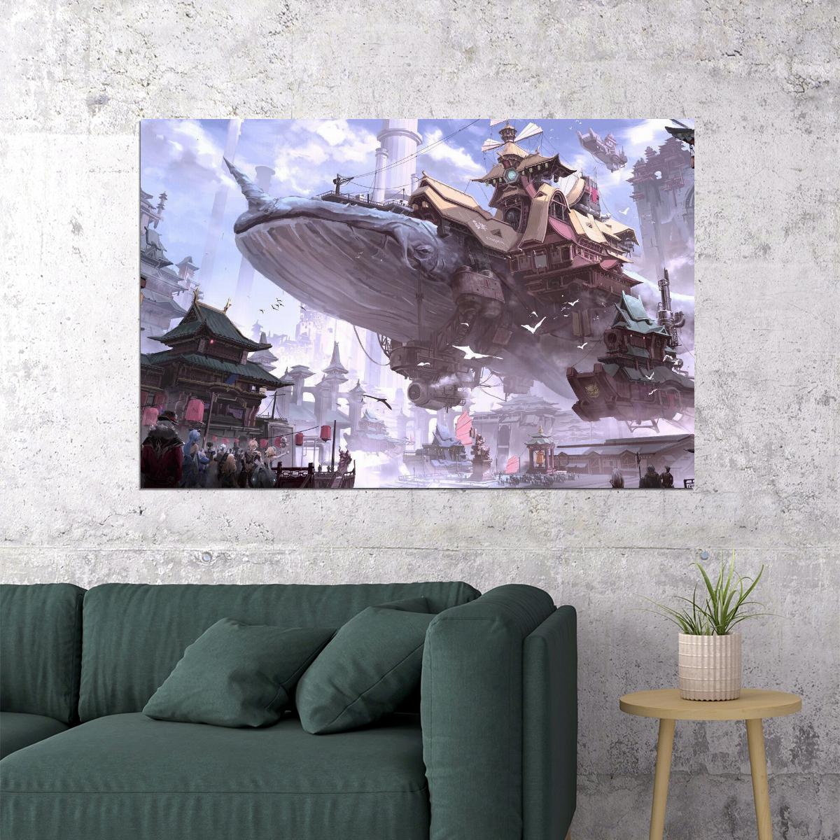 Genshin Impact Video Game Poster Action Rpg Wall Art Fantasy Adventure Print