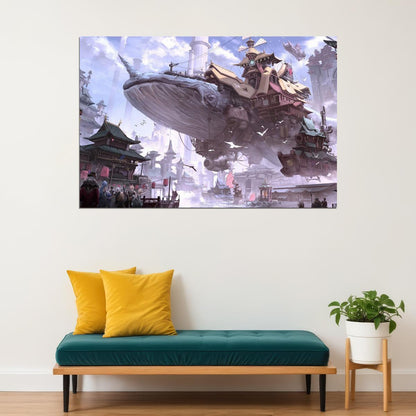 Genshin Impact Video Game Poster Action Rpg Wall Art Fantasy Adventure Print