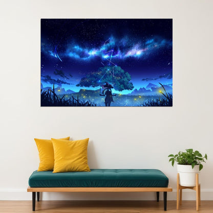 Genshin Impact Video Game Poster Action Rpg Wall Art Fantasy Adventure Print