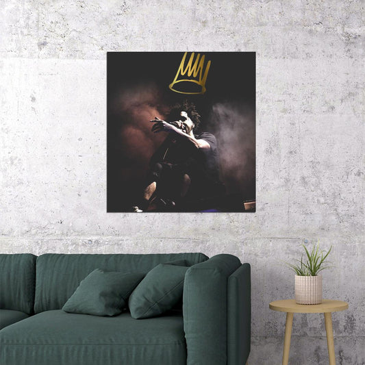 J. Cole Rap Music Poster Hip-hop Artist Wall Art Inspirational Print - xonomax