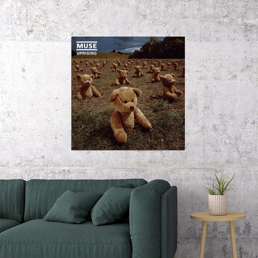 Muse Uprising Album Cover Art Music Poster Rock Band Wall Print - xonomax