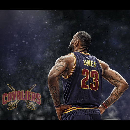 Lebron James Poster Famous Basketball Player Motivational Sports Print