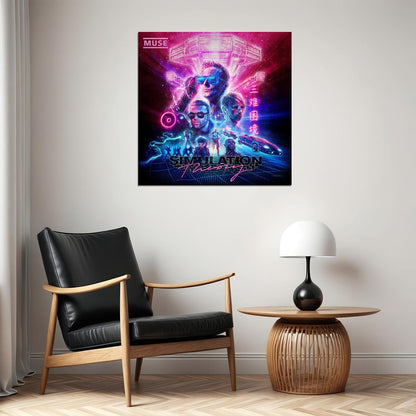 Muse Simulation Theory Album Cover Art Music Poster Rock Band Wall Print - xonomax