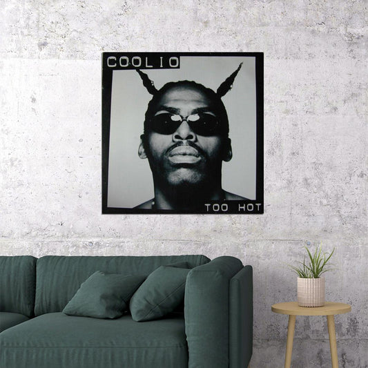 Coolio Too Hot Single Album Cover Art Hip-hop Music Poster Rap Artist Music Print - xonomax