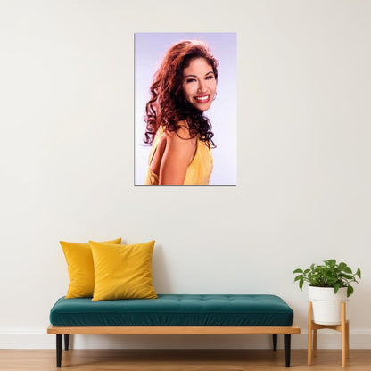 Selena Music Poster Iconic Latin Singer Stunning Artist Wall Print