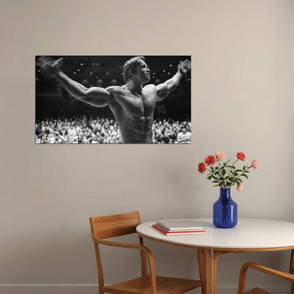 Arnold Schwarzenegger Poster Action Movie Star Wall Art Hollywood Bodybuilding Print