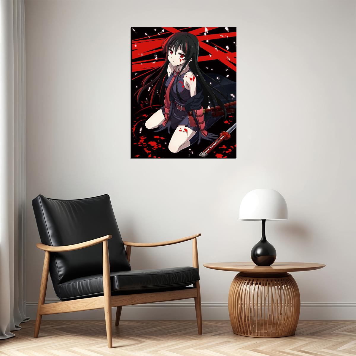 Akame Ga Kill! Anime Poster Japanese Animation Wall Art Manga Series Print