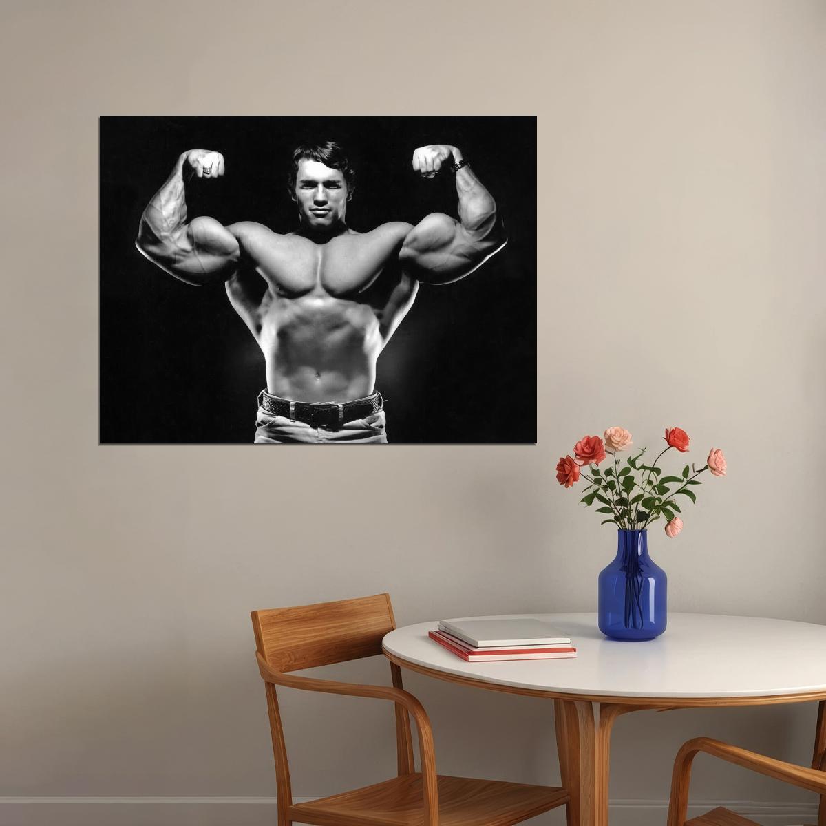 Arnold Schwarzenegger Poster Action Movie Star Wall Art Hollywood Bodybuilding Print - xonomax