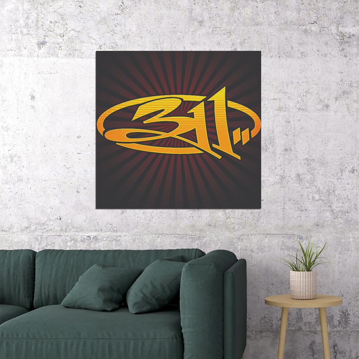 311 Band Poster Alternative Rock Music Wall Art Band Print