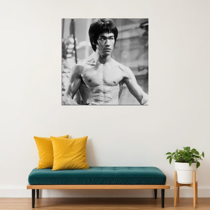 Bruce Lee Poster Martial Arts Legend Wall Art Action Star Print