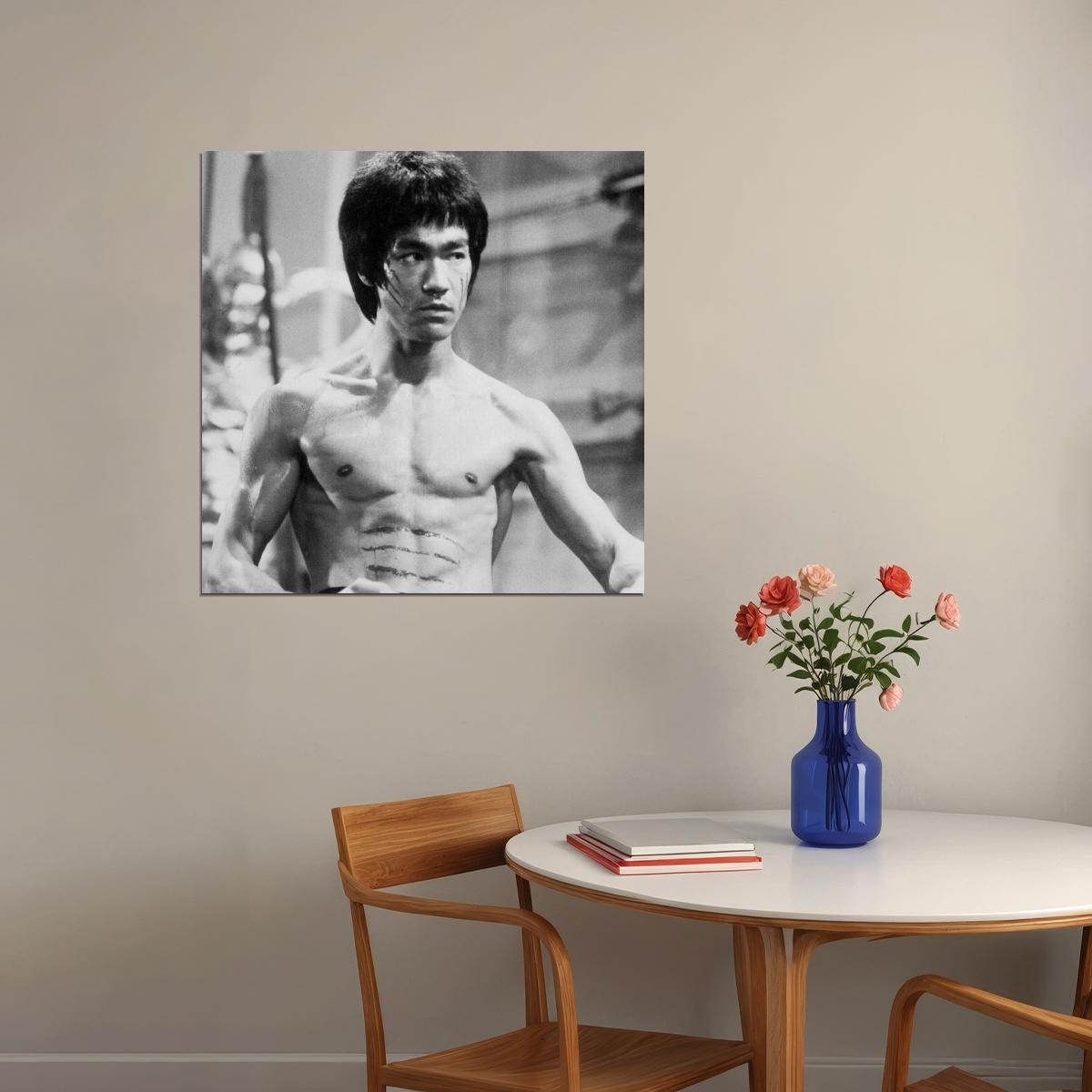 Bruce Lee Poster Martial Arts Legend Wall Art Action Star Print