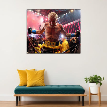 Jake Paul Boxing Sports Poster Youtube Star Wall Art Motivational Sports Print