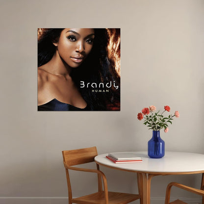 Brandy Human Album Cover Art R&b Music Poster Singer Music Print