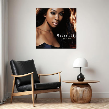 Brandy Human Album Cover Art R&b Music Poster Singer Music Print