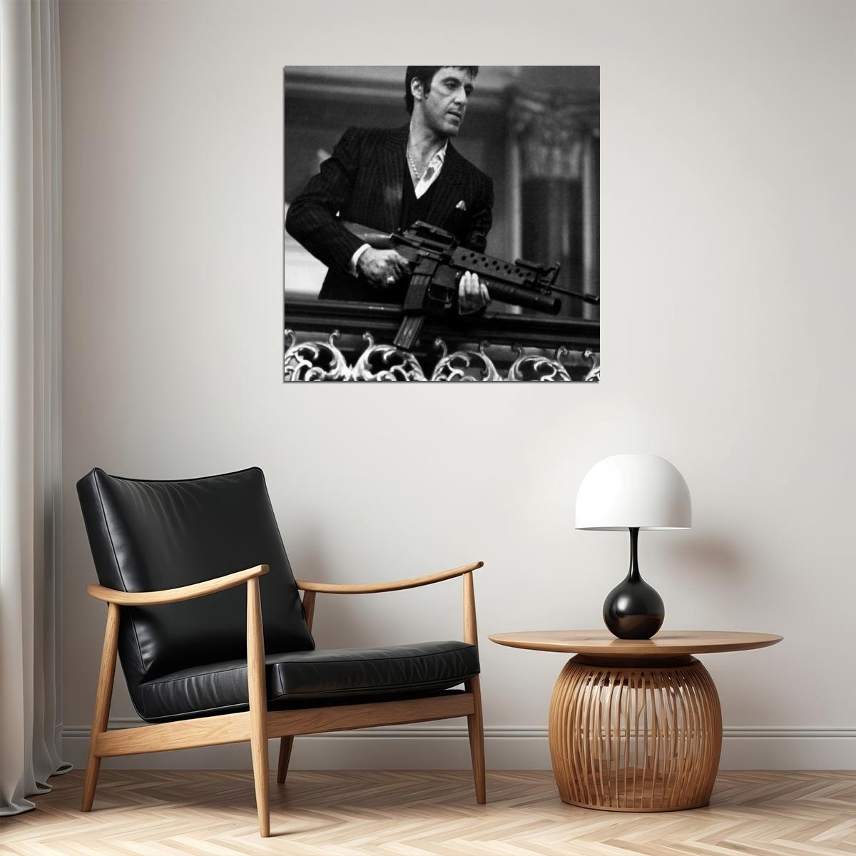 Al Pacino Scarface Movie Poster Crime Film Wall Art Classic Cinema Print