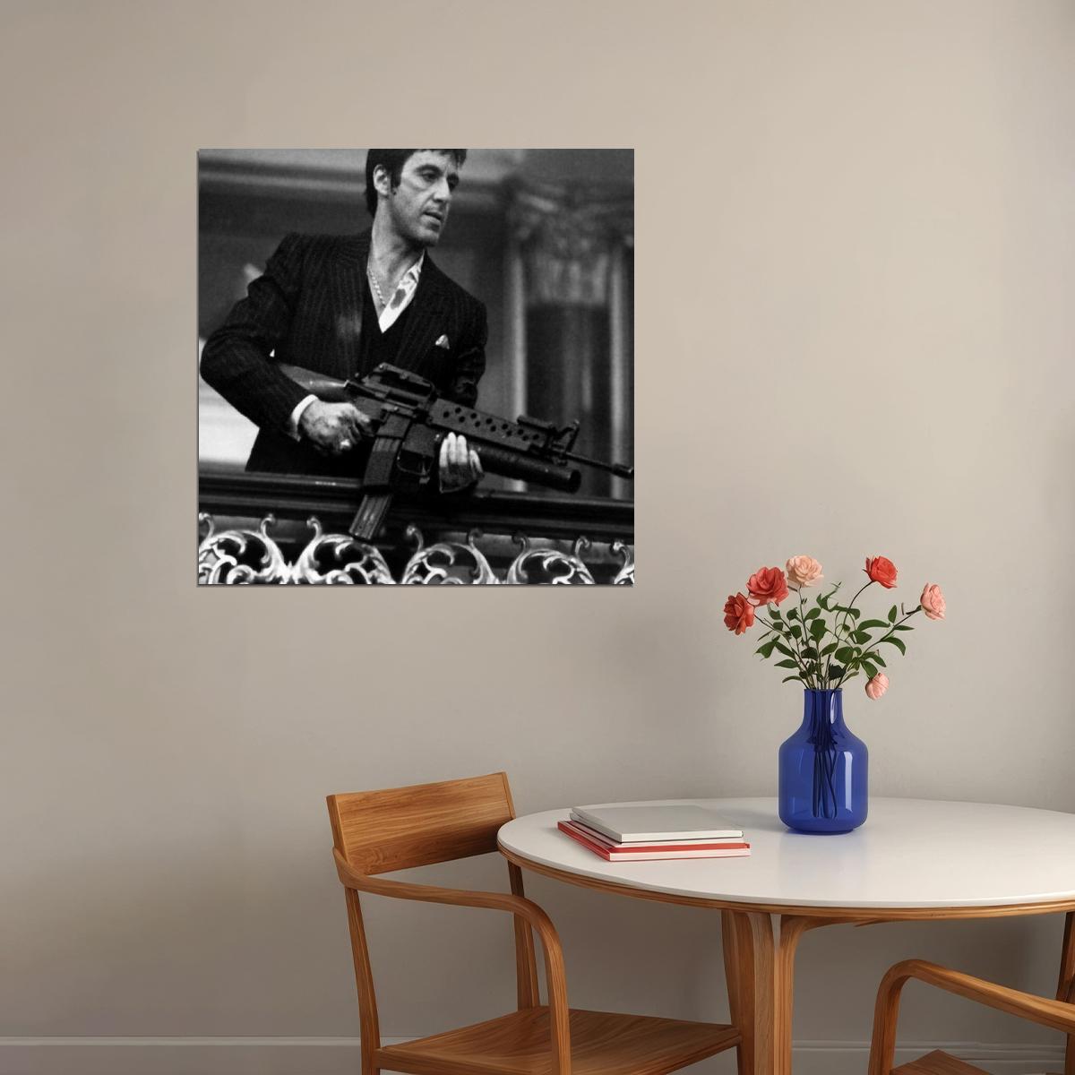 Al Pacino Scarface Movie Poster Crime Film Wall Art Classic Cinema Print