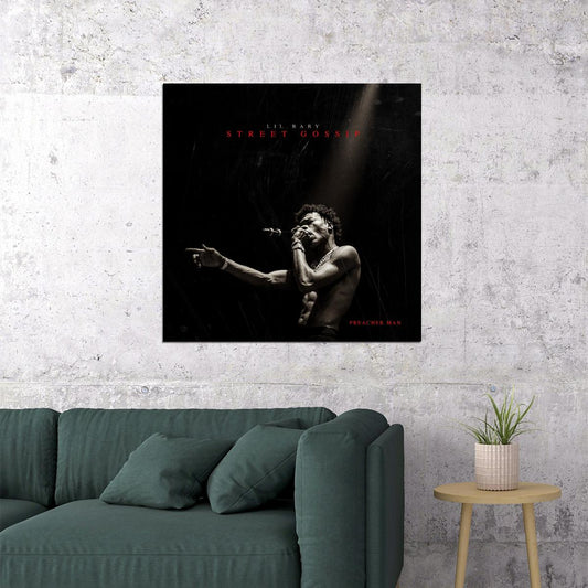 Lil Baby Street Gossip Album Cover Art Rap Wall Print - xonomax