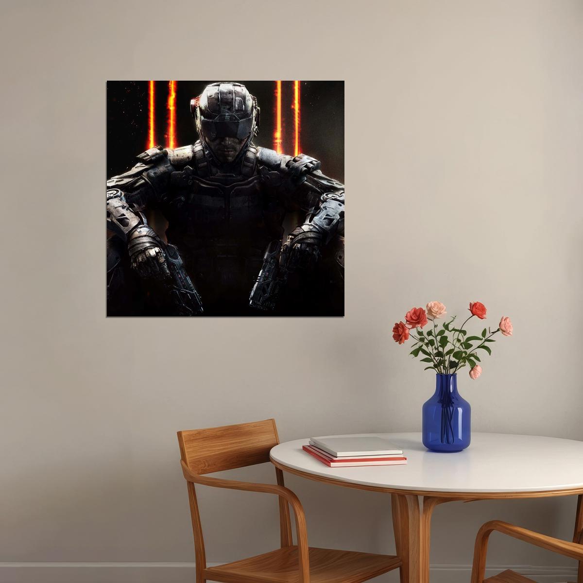 Call Of Duty Video Game Poster Action Shooter Gamer Wall Art Gaming Print