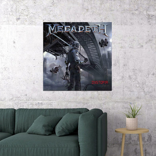 Megadeth Dystopia Album Cover Art Music Poster Heavy Metal Wall Print - xonomax