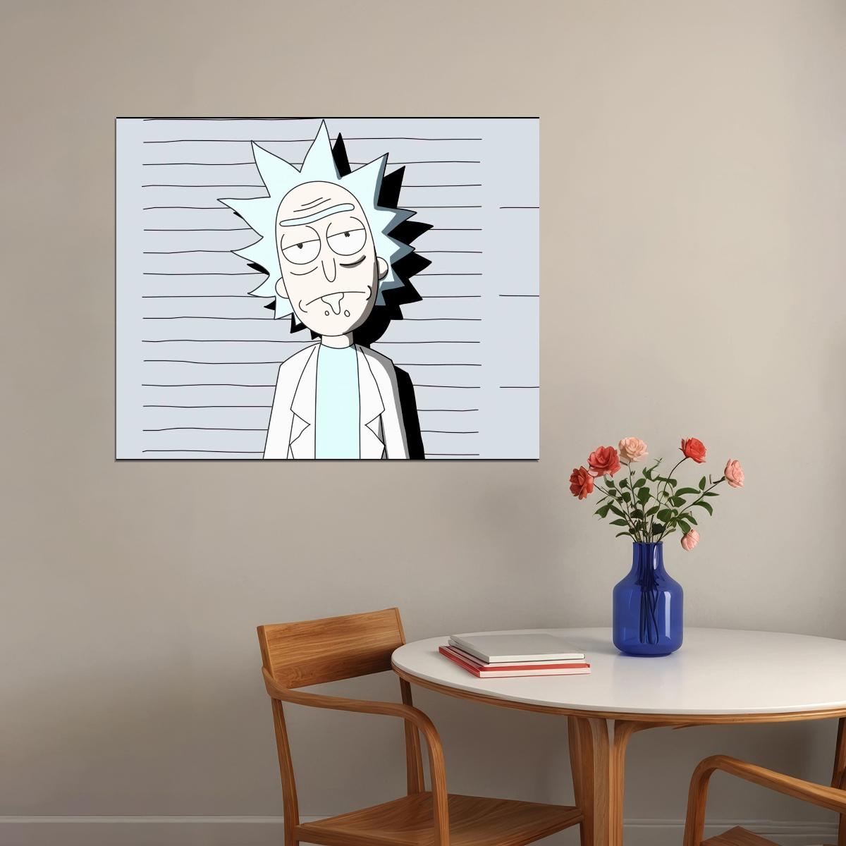 Rick And Morty Tv Series Movie Poster Animated Cartoon Wall Art