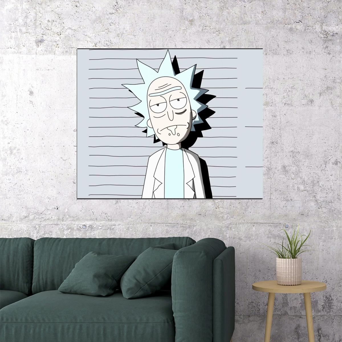 Rick And Morty Tv Series Movie Poster Animated Cartoon Wall Art