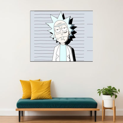 Rick And Morty Tv Series Movie Poster Animated Cartoon Wall Art