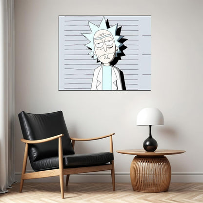 Rick And Morty Tv Series Movie Poster Animated Cartoon Wall Art