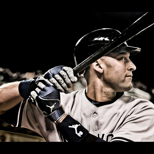 Derek Jeter Baseball Poster Mlb Legend Wall Art New York Yankees Sports Print