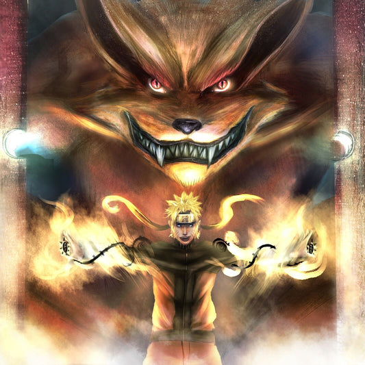 Naruto Kurama Anime Poster Japanese Manga Art Wall Print