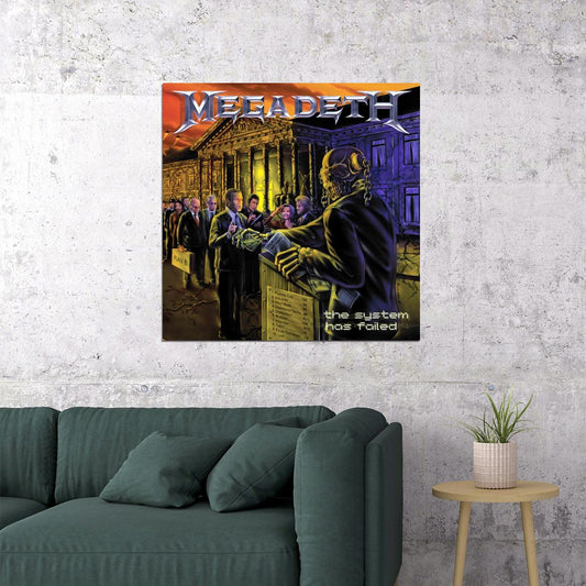 Megadeth The System Has Failed Album Cover Art Music Poster Heavy Metal Wall Print - xonomax