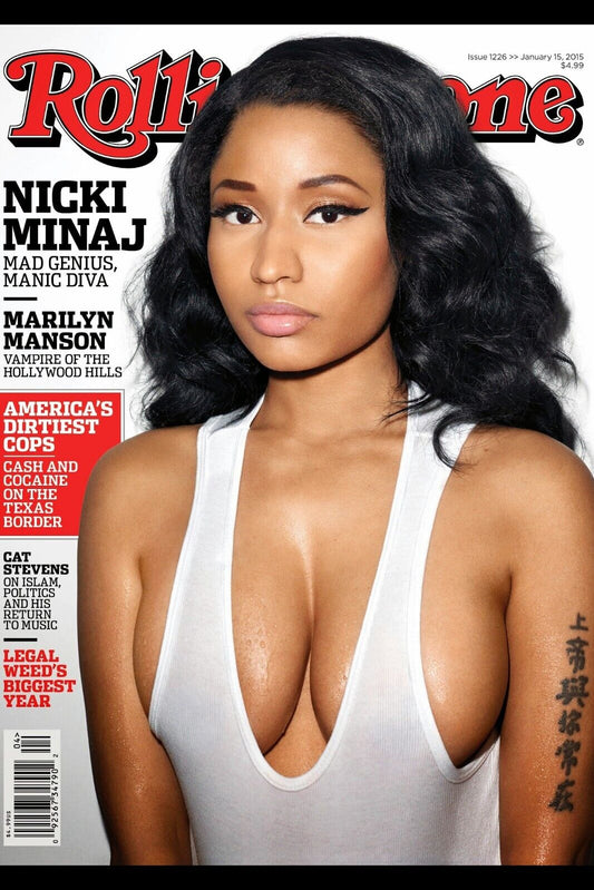 Rolling Stone Nicki Minaj Magazine Cover Music Poster Famous Rapper Wall Art