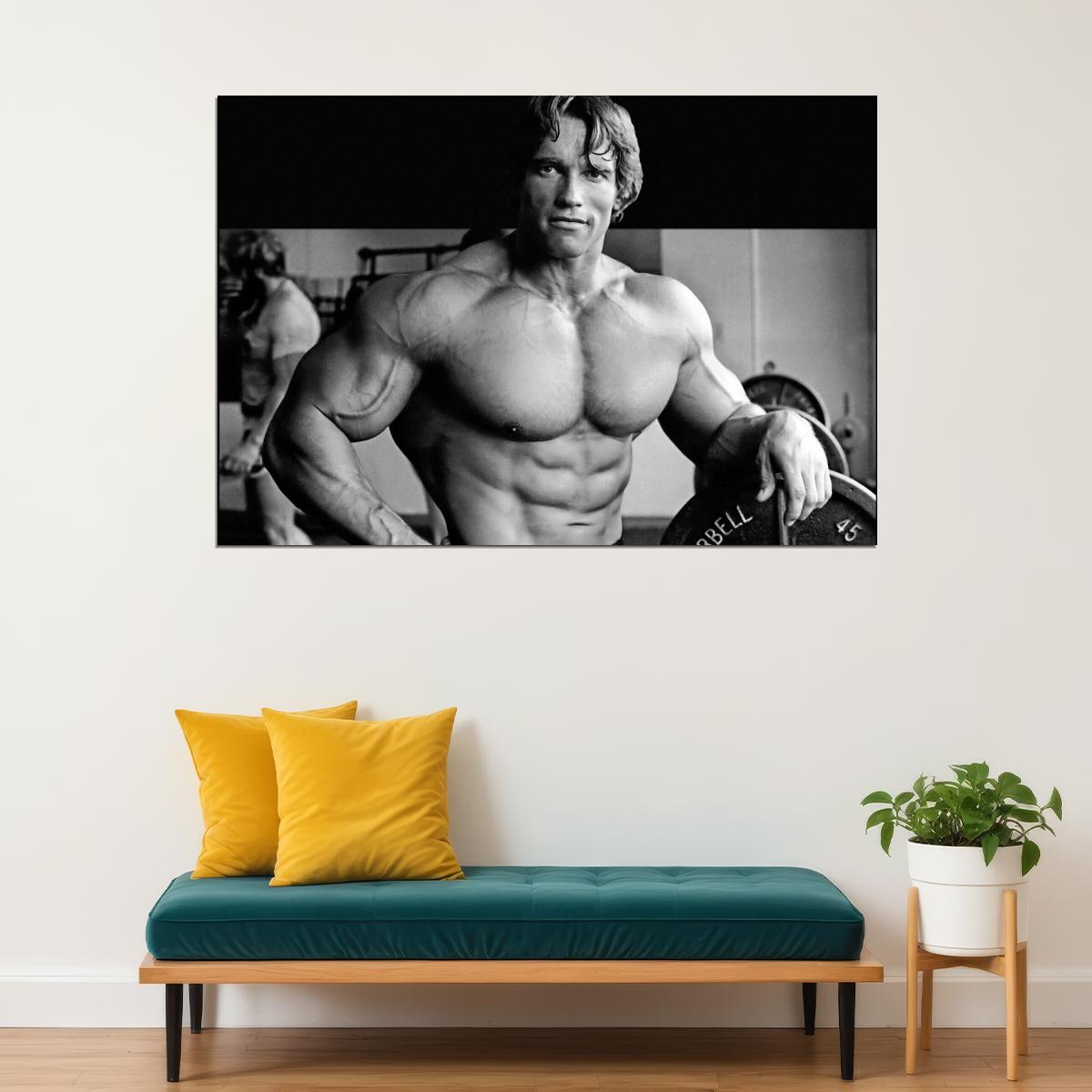 Arnold Schwarzenegger Poster Action Movie Star Wall Art Hollywood Bodybuilding Print