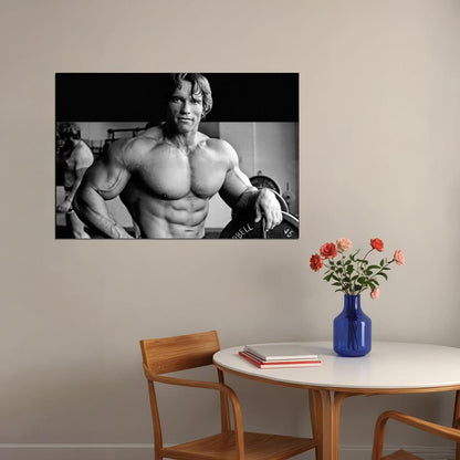 Arnold Schwarzenegger Poster Action Movie Star Wall Art Hollywood Bodybuilding Print