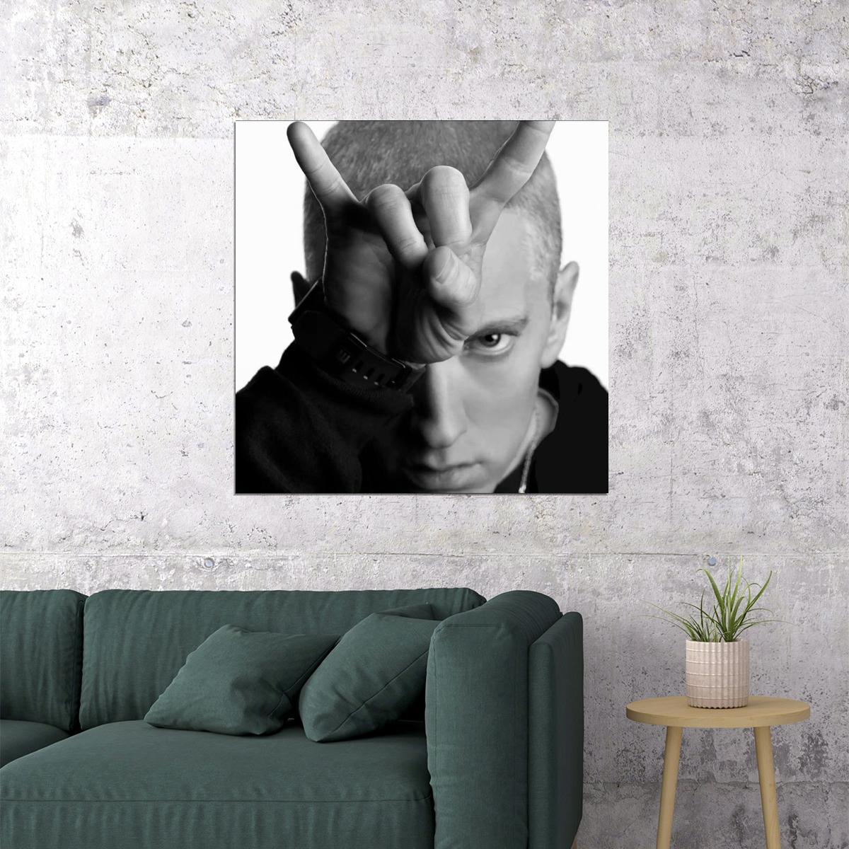 Eminem Poster Hip-hop Music Wall Art Rap Artist Print