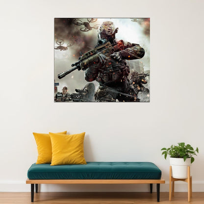 Call Of Duty Video Game Poster Action Shooter Gamer Wall Art Gaming Print