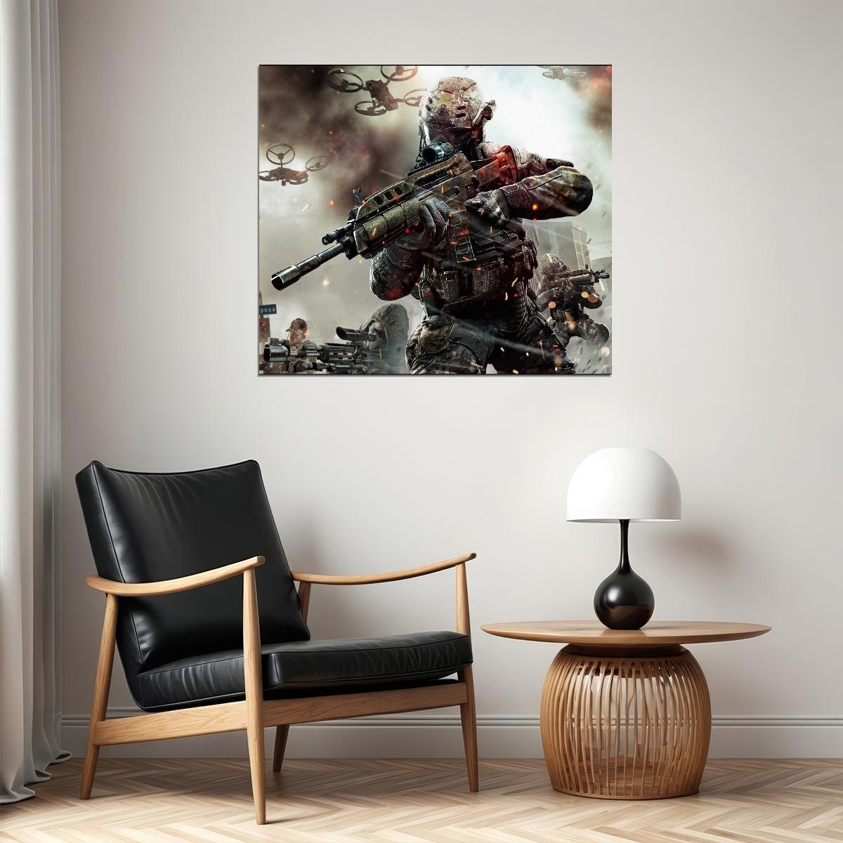 Call Of Duty Video Game Poster Action Shooter Gamer Wall Art Gaming Print