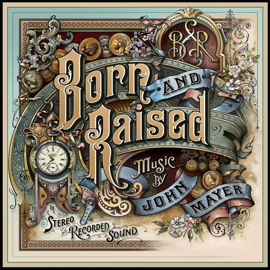 John Mayer Born And Raised Album Cover Art Music Poster Pop Rock Wall Art