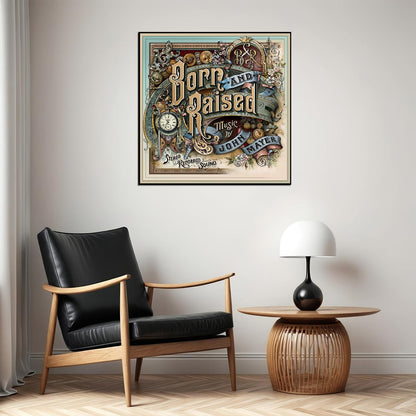 John Mayer Born And Raised Album Cover Art Music Poster Pop Rock Wall Art