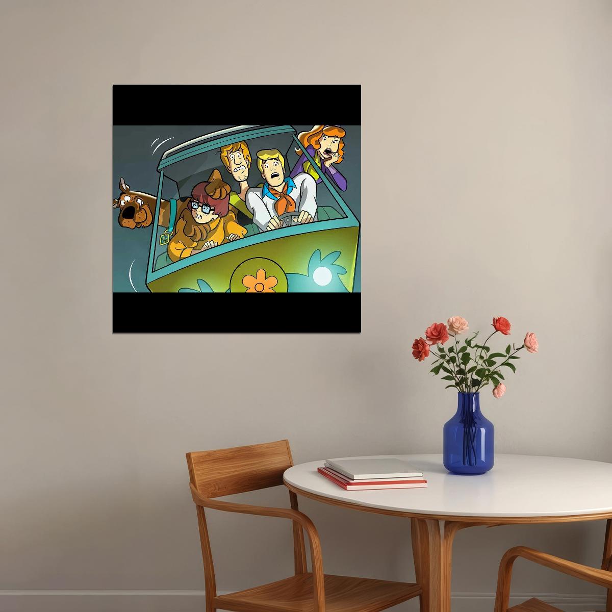 Scooby-doo Poster Classic Tv Cartoon Fun Wall Art Kids Print