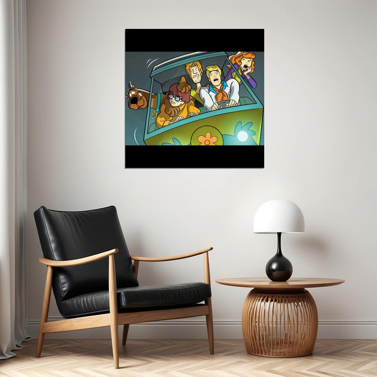 Scooby-doo Poster Classic Tv Cartoon Fun Wall Art Kids Print