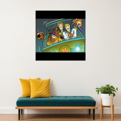 Scooby-doo Poster Classic Tv Cartoon Fun Wall Art Kids Print