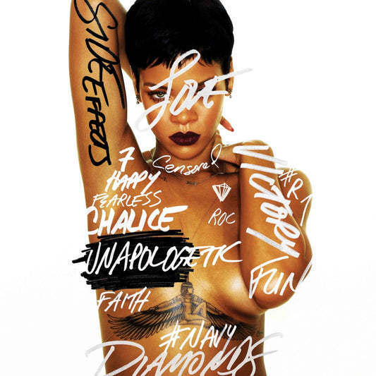 Rihanna Unapologetic Album Cover Art Music Poster Famous Singer Wall Print