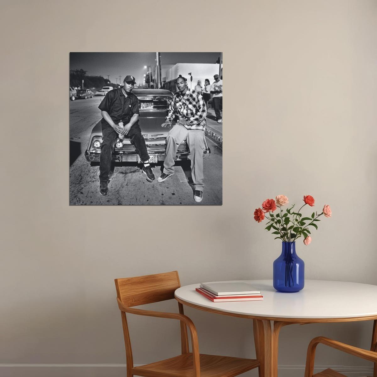 Snoop Dogg & Dr. Dre Iconic Rap Music Poster Legendary Hip Hop Wall Print - xonomax