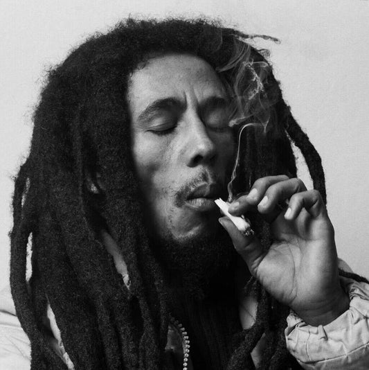 Bob Marley Poster Reggae Music Legend Wall Art Smoking Print - xonomax