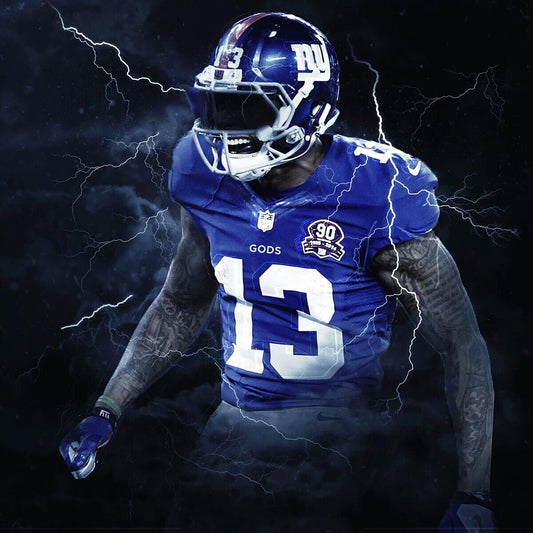 Odell Beckham Jr. Poster Nfl Football Player Wall Art Motivational Sports Print