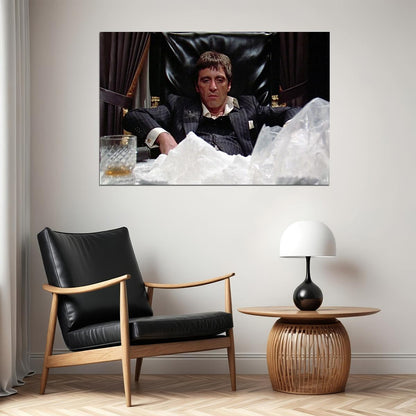 Al Pacino Scarface Movie Poster Crime Film Wall Art Classic Cinema Print