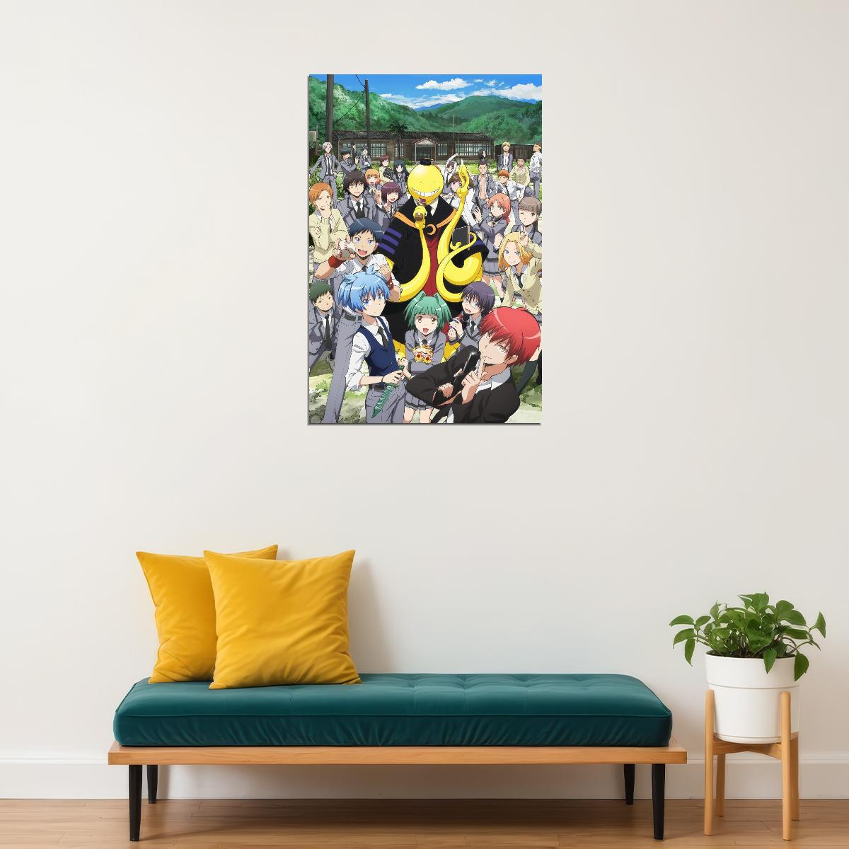 Assassination Classroom Anime Poster Japanese Animation Wall Art Manga Series Print