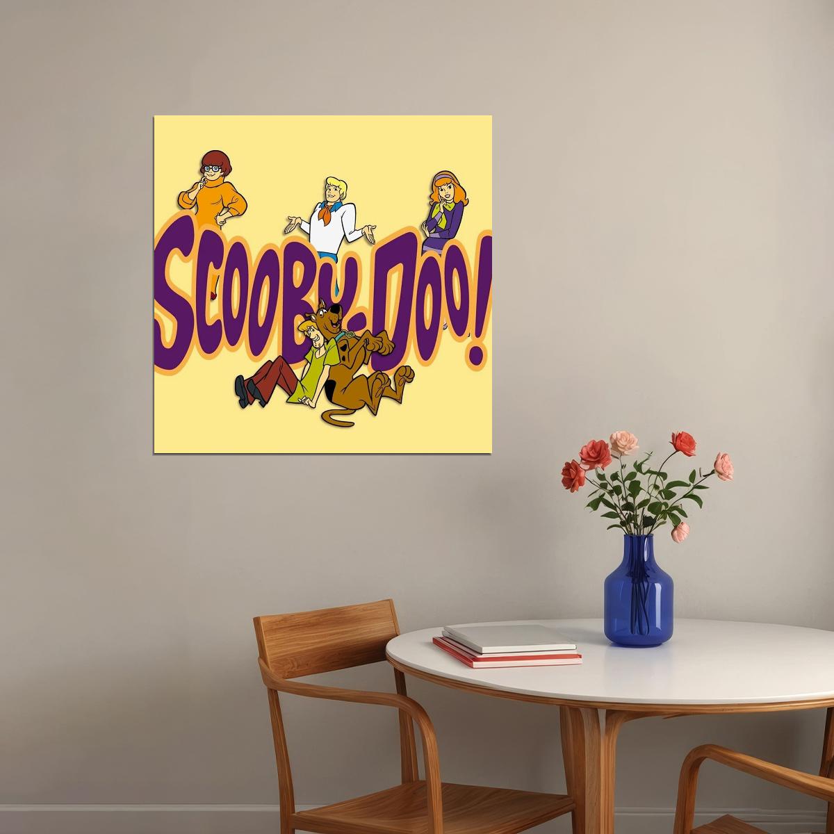 Scooby-doo Poster Classic Tv Cartoon Fun Wall Art Kids Print